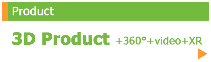 Introducing our product: 3D Products with 36, Video, XR, AR, VR, realtime, live, animation